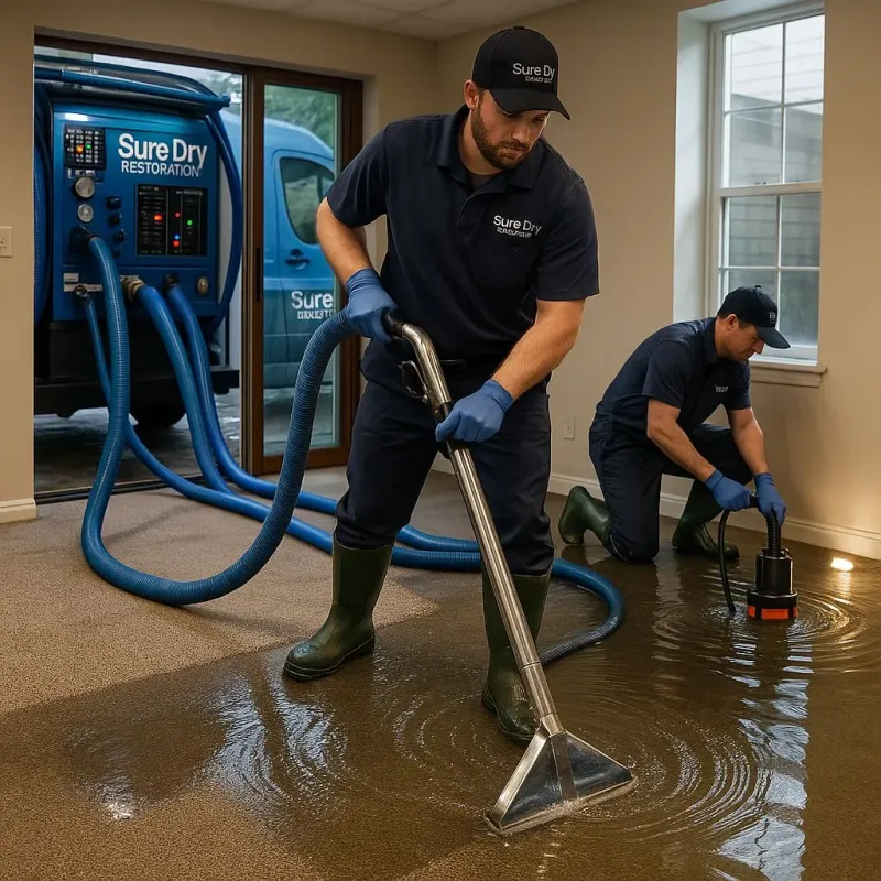 Water Extraction and Removal process in Potter Lake, WI